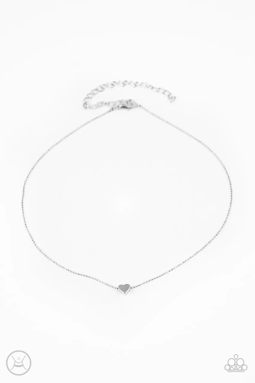 Humble Heart Silver Paparazzi Choker Necklace
