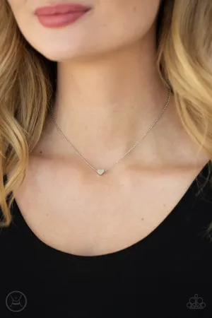 Humble Heart Silver Paparazzi Choker Necklace