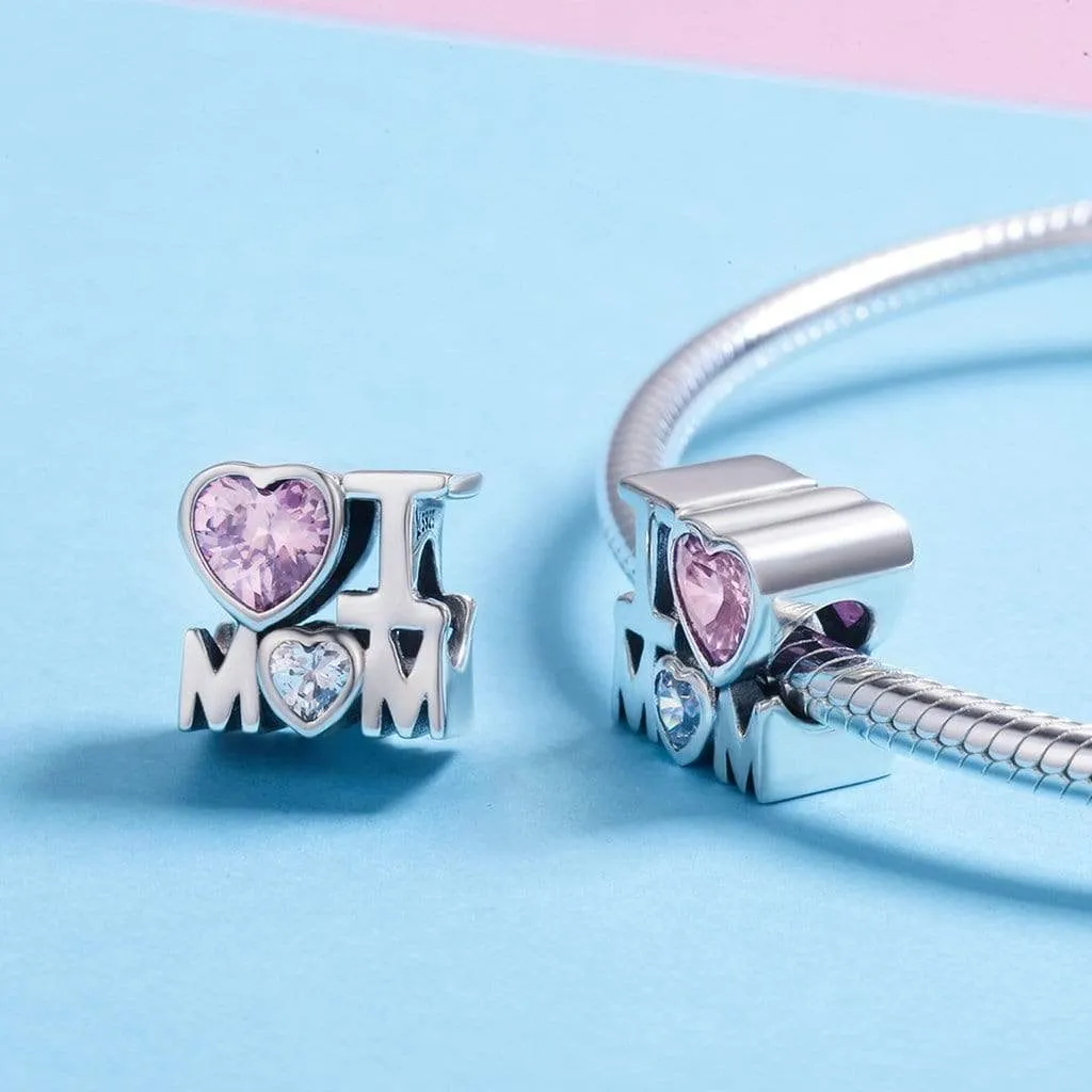 I Love Mom Charm