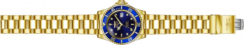 Invicta Men's Pro Diver Fashion Gold Blue Gold Strap Dial Watch -26974