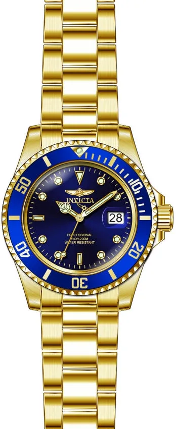 Invicta Men's Pro Diver Fashion Gold Blue Gold Strap Dial Watch -26974