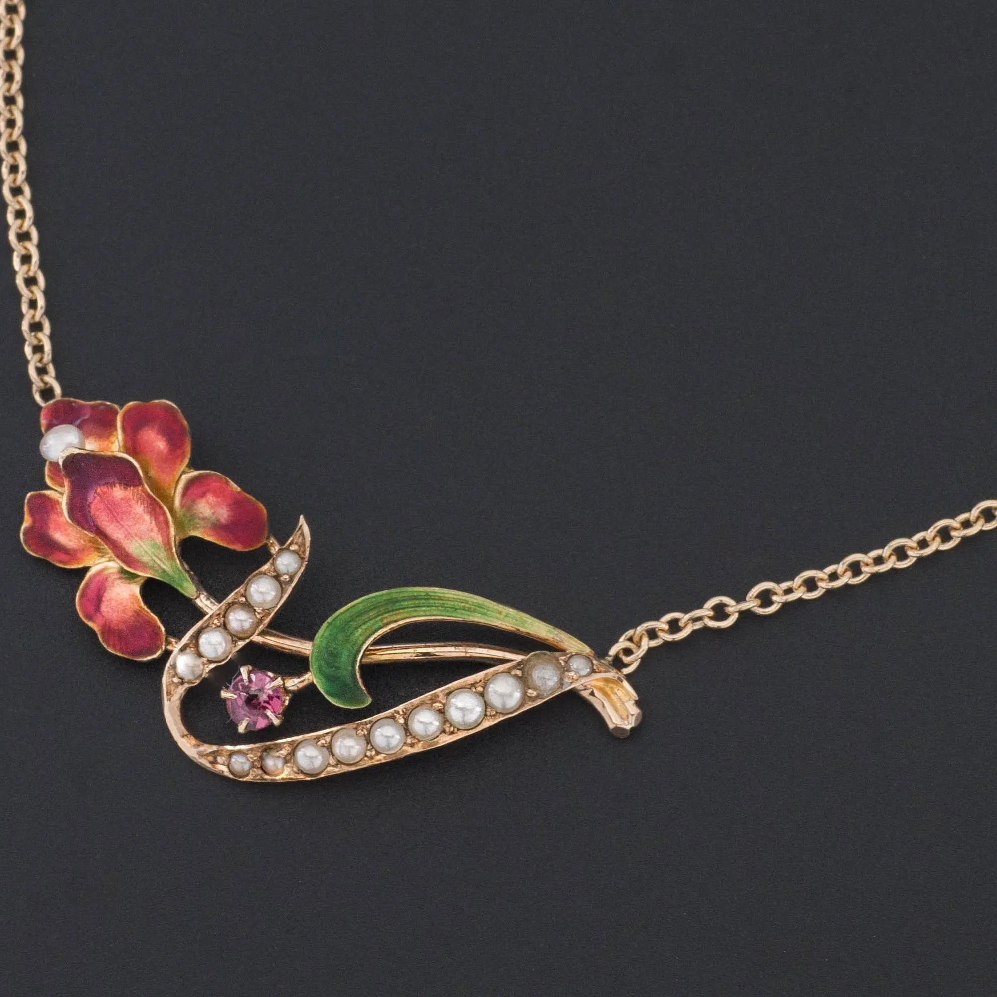 Iris Necklace | 14k Gold Iris Necklace