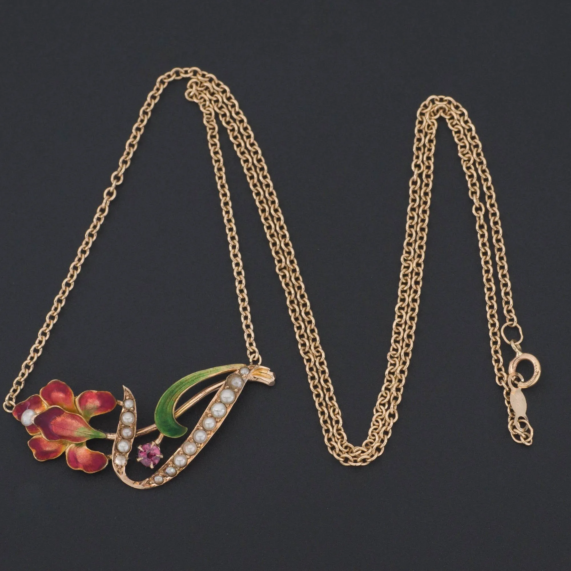 Iris Necklace | 14k Gold Iris Necklace
