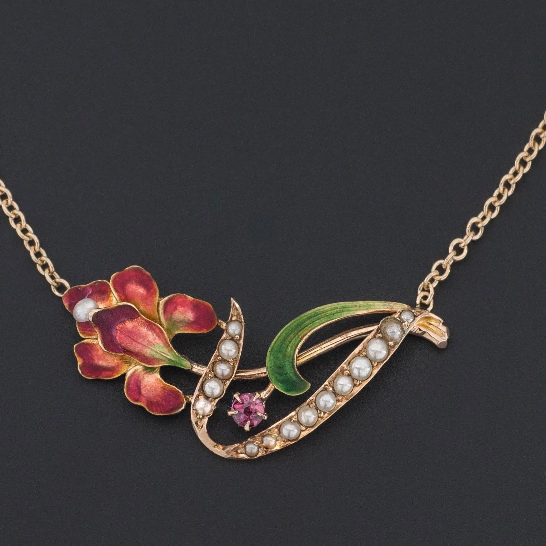 Iris Necklace | 14k Gold Iris Necklace