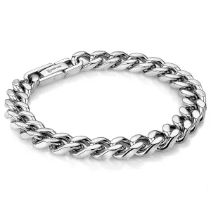 Italgem Stainless Steel (9.4mm) Curb Link Bracelet 8.5"