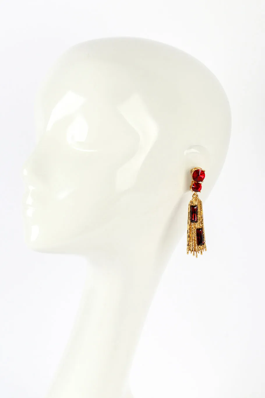 Jeweled Brutalist Drop Earrings