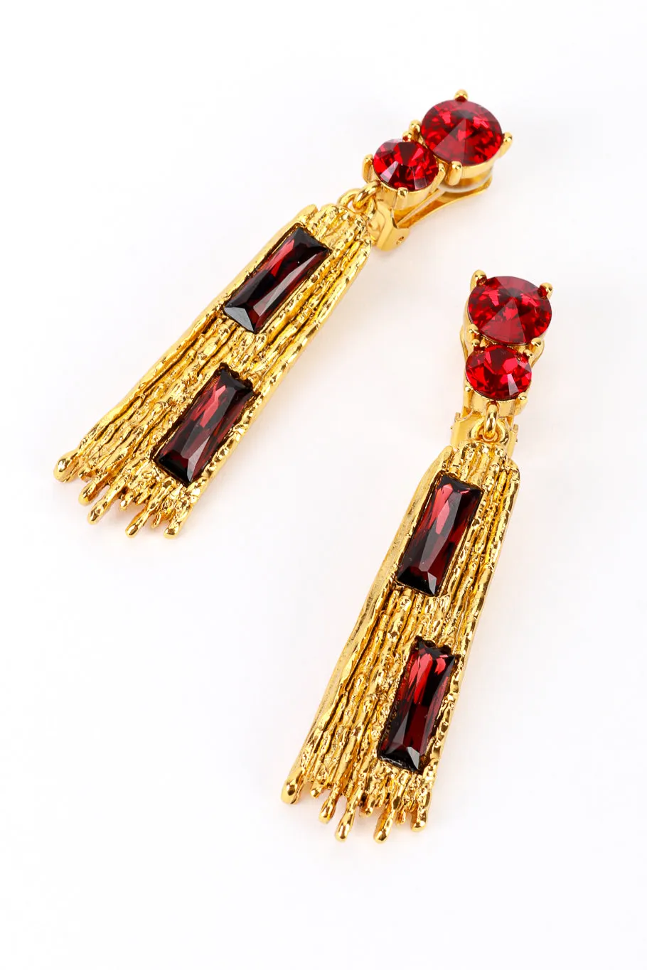 Jeweled Brutalist Drop Earrings