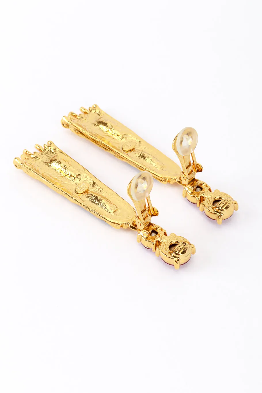 Jeweled Brutalist Drop Earrings