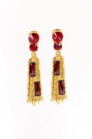 Jeweled Brutalist Drop Earrings