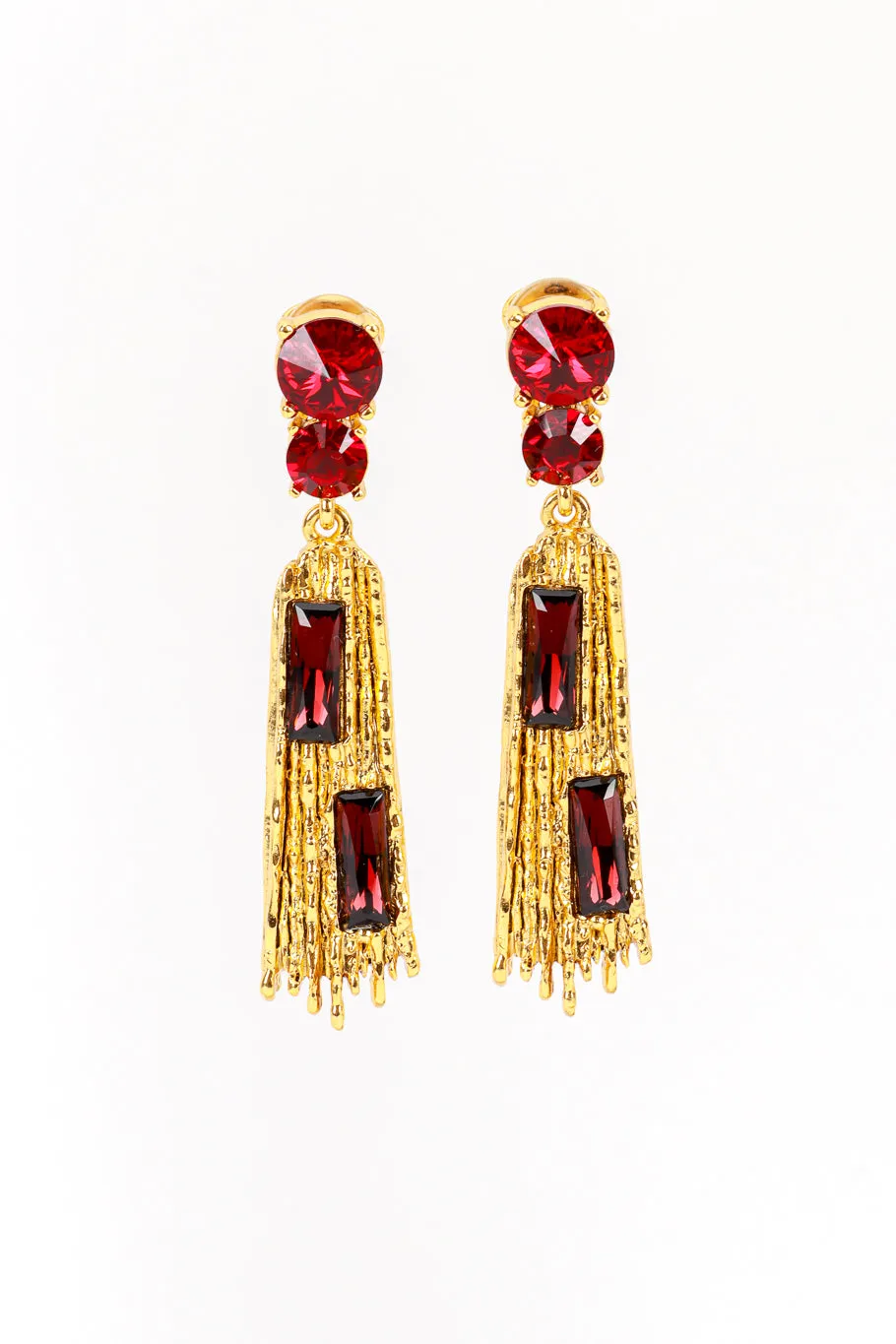 Jeweled Brutalist Drop Earrings