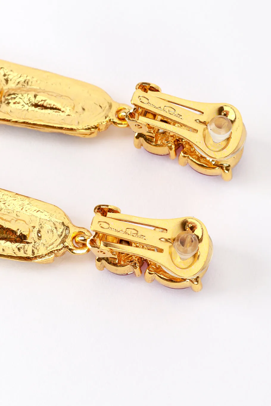 Jeweled Brutalist Drop Earrings