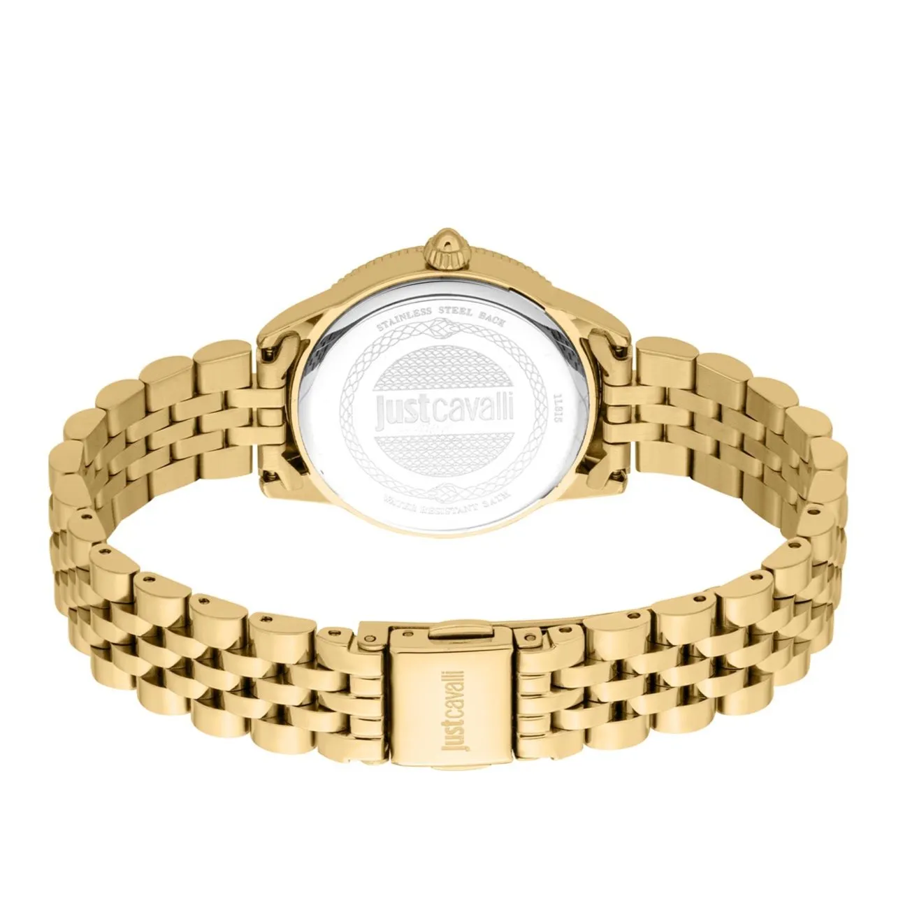 Just Cavalli Ladies Gold Watch and Bracelet Set