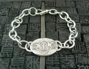 Kamofie Sterling Silver "Love Bird" Link Bracelet
