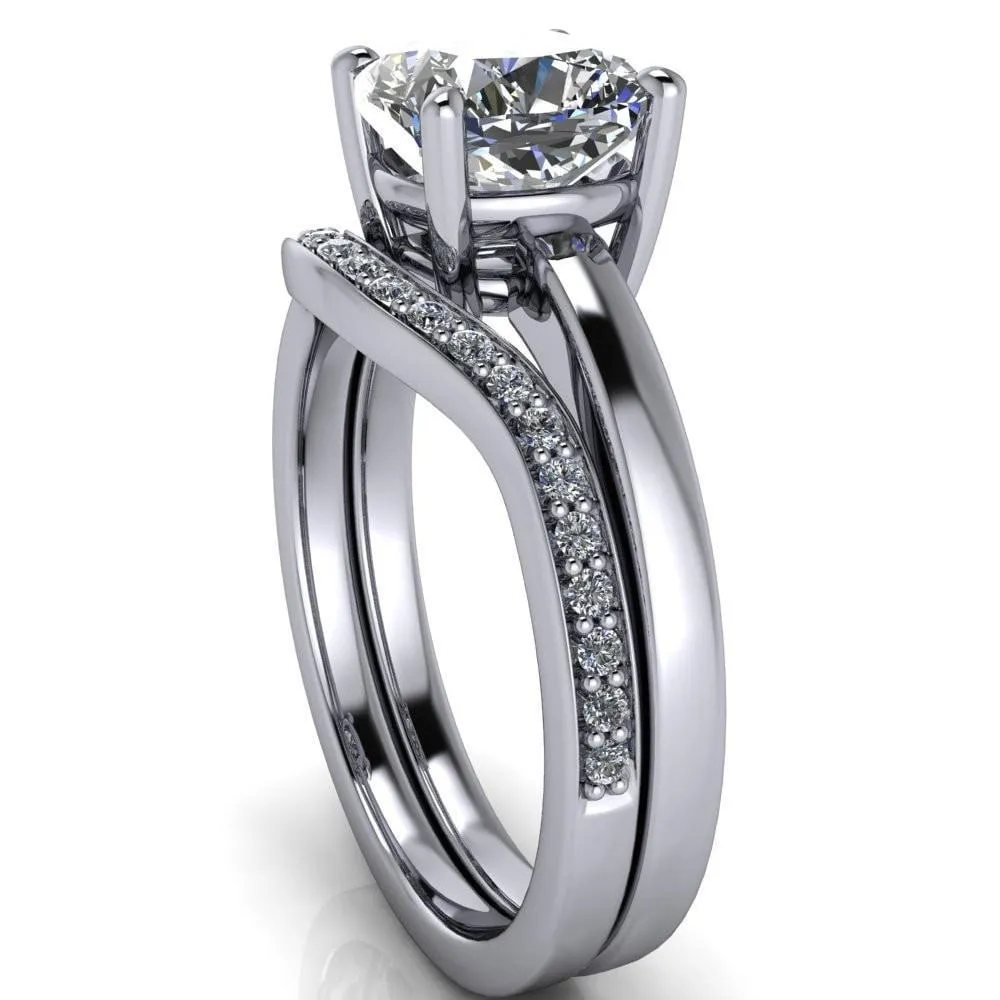 Keegan Cushion Center Stone 4 Prong Engagement Ring
