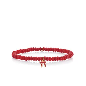 Kids Collection Gold & Enamel Chai on Red Sea Bamboo