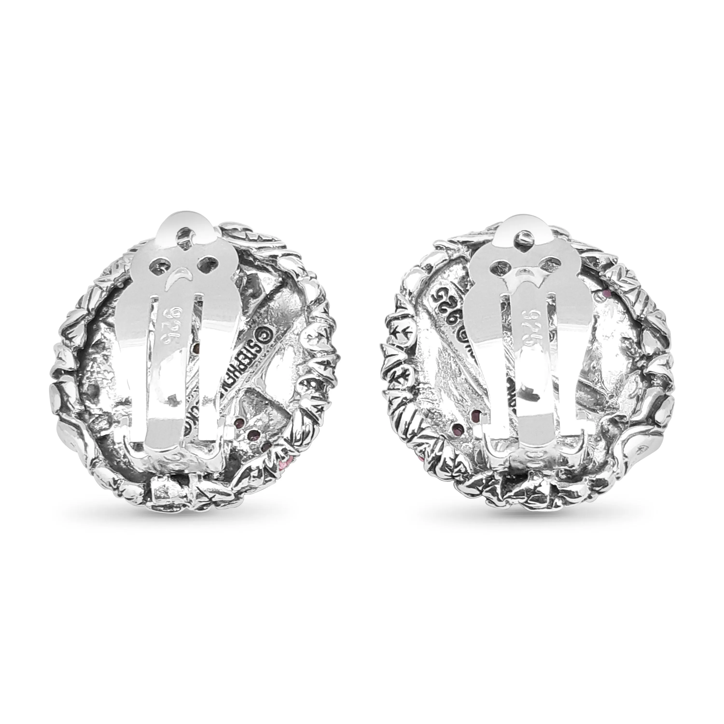 Kyoto Pink Sapphire 0.50ct Earrings In Sterling Silver