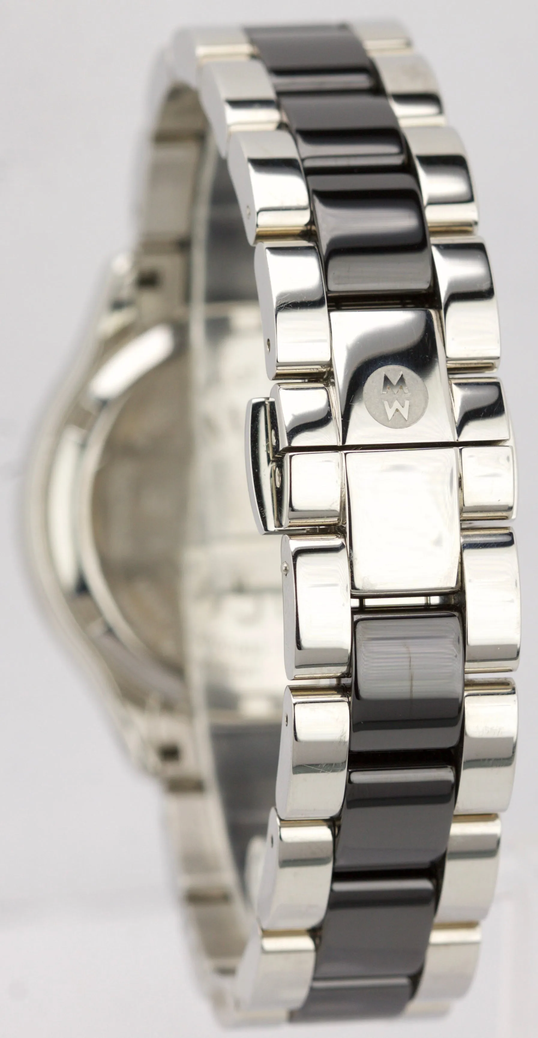 Ladies Michele Tahitian Diamond Ceramic 35mm Chronograph Watch MWW12C000003