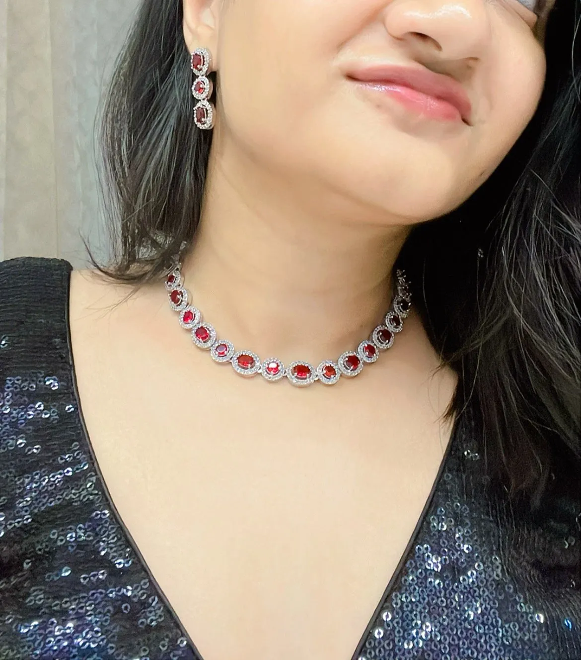 Laila AD Necklace Set