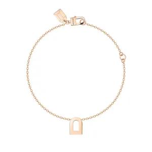L'Arc Voyage Charm PM 18k Rose Gold Chain Bracelet