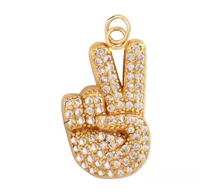 Large Peace Charm