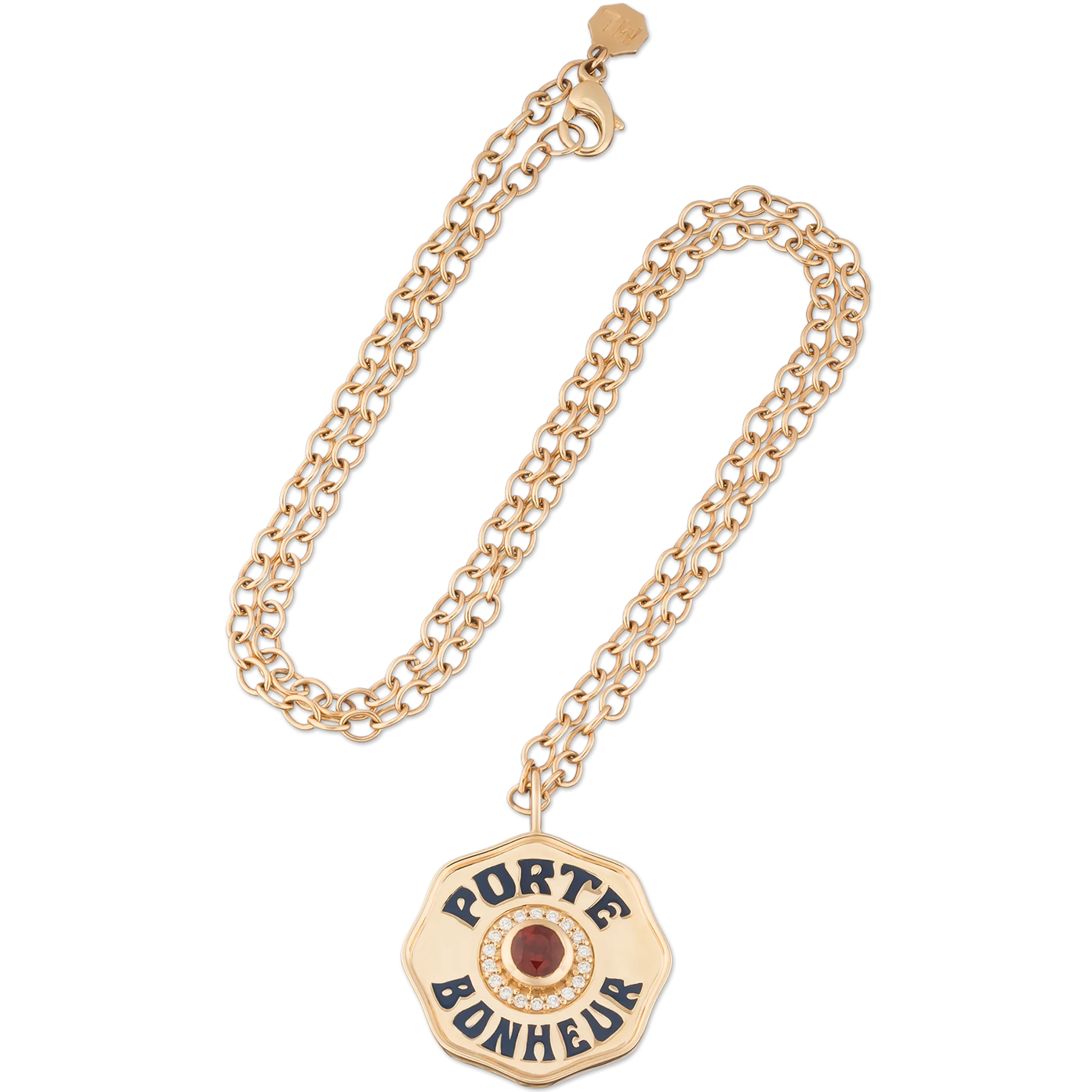 Large Porte Bonheur Garnet