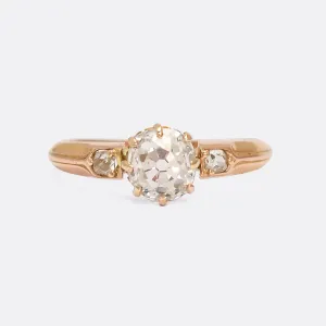 Late Victorian 1.16ct OMC Diamond Solitaire Ring