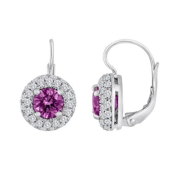 Le Joaillier Collection Lavender Sapphire and Diamond Earring