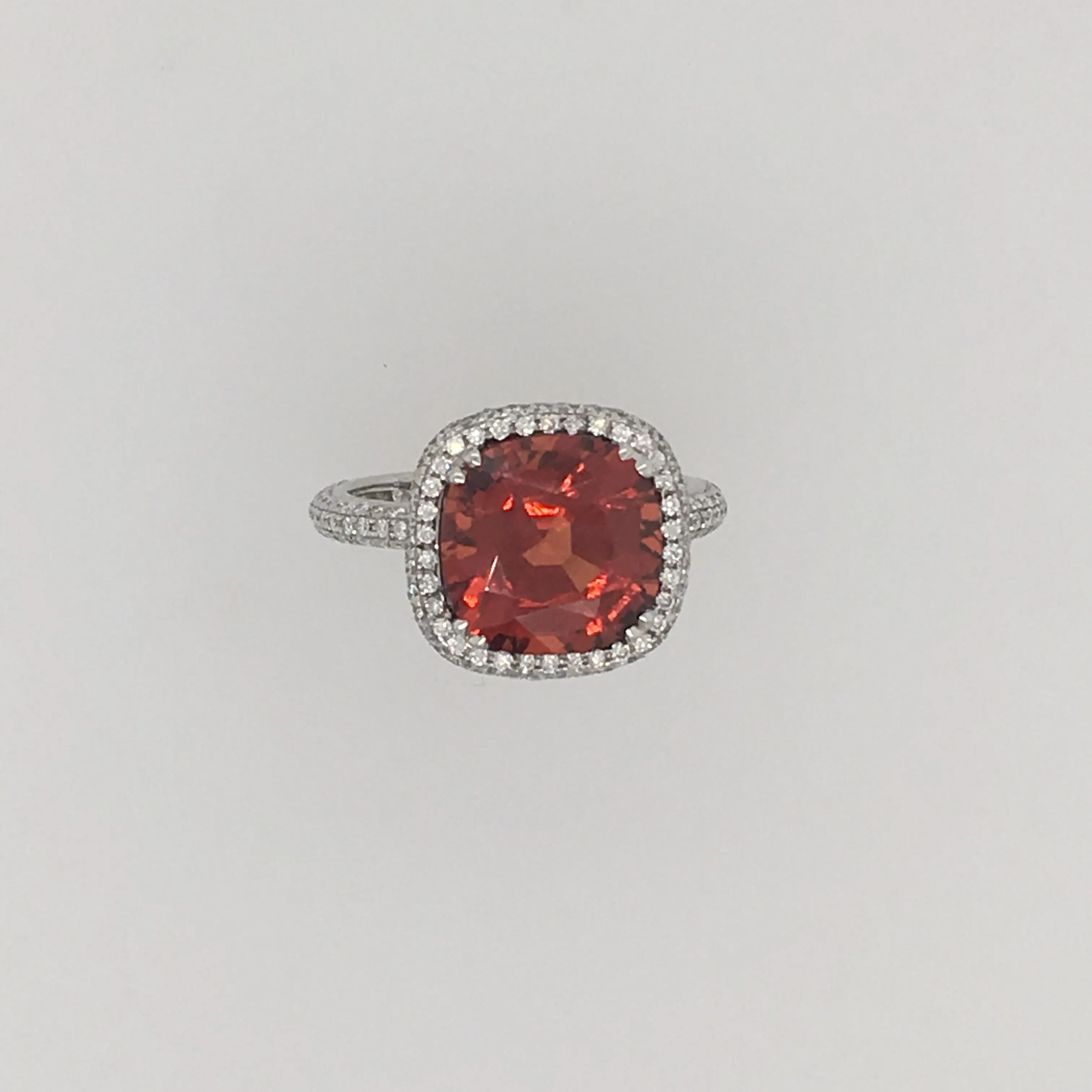 Le Joaillier Collection Mandarin Garnet & Diamond Ring