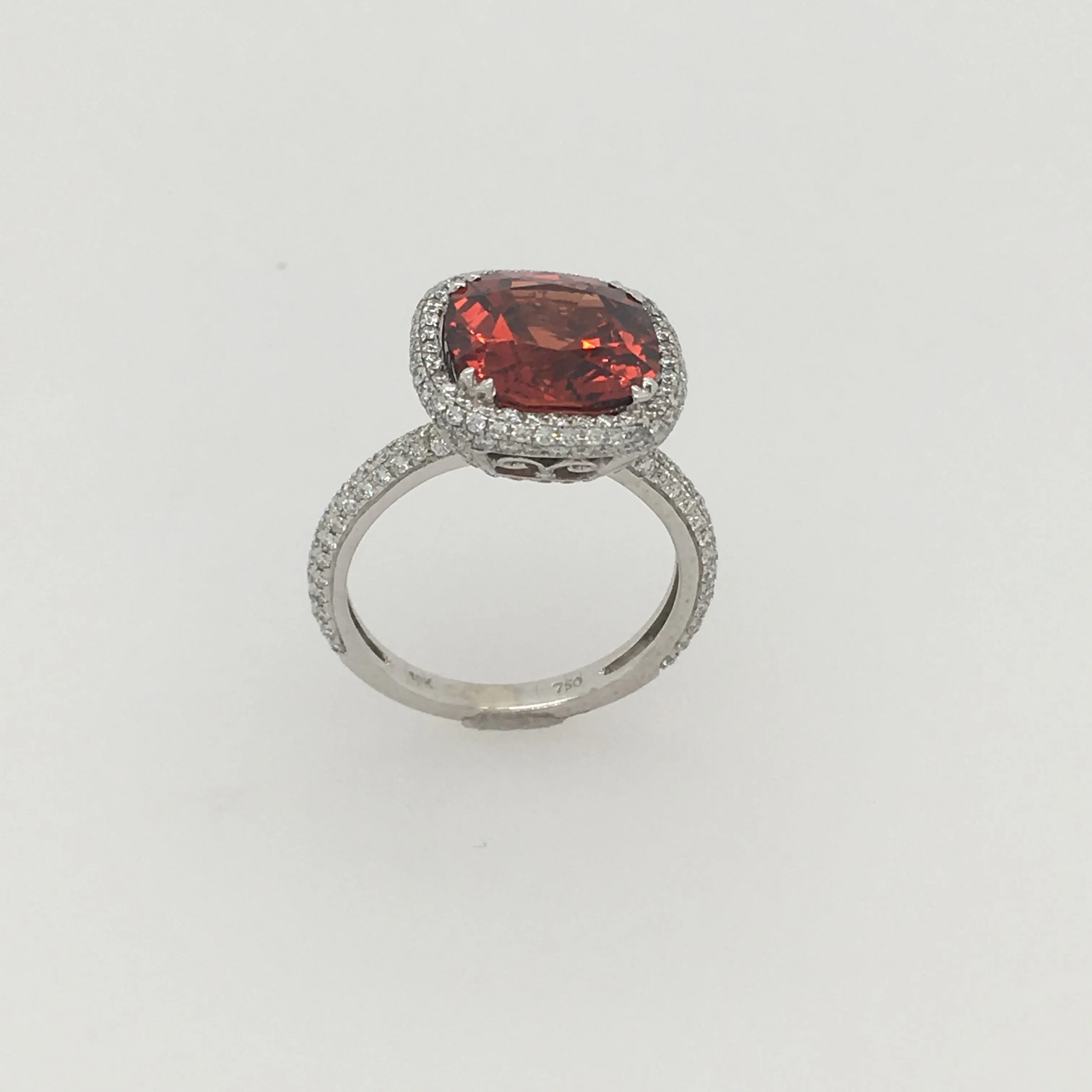 Le Joaillier Collection Mandarin Garnet & Diamond Ring