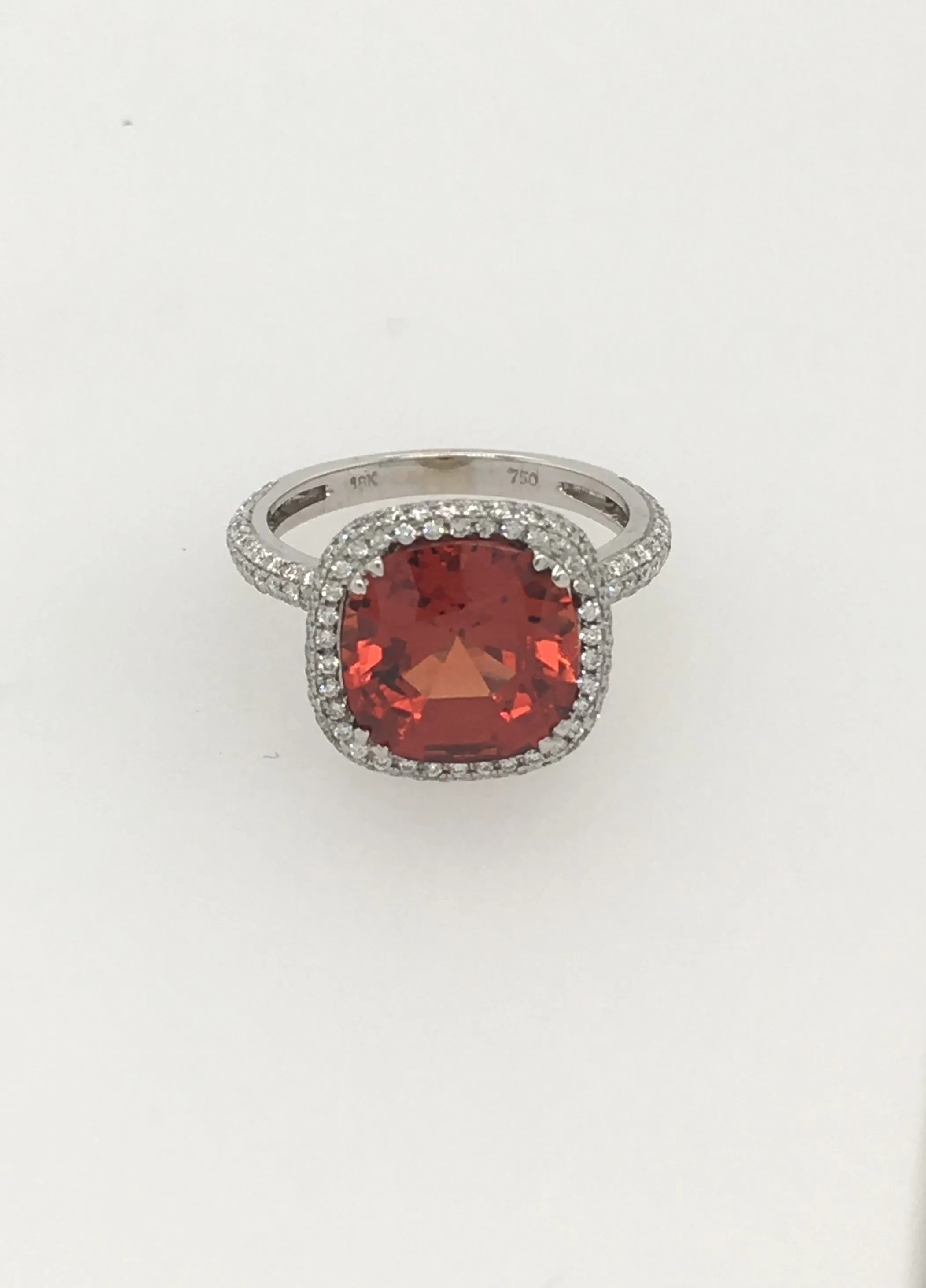 Le Joaillier Collection Mandarin Garnet & Diamond Ring