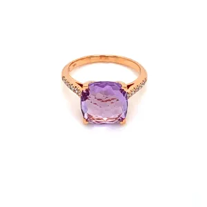 Lisa Nik Amethyst Ring