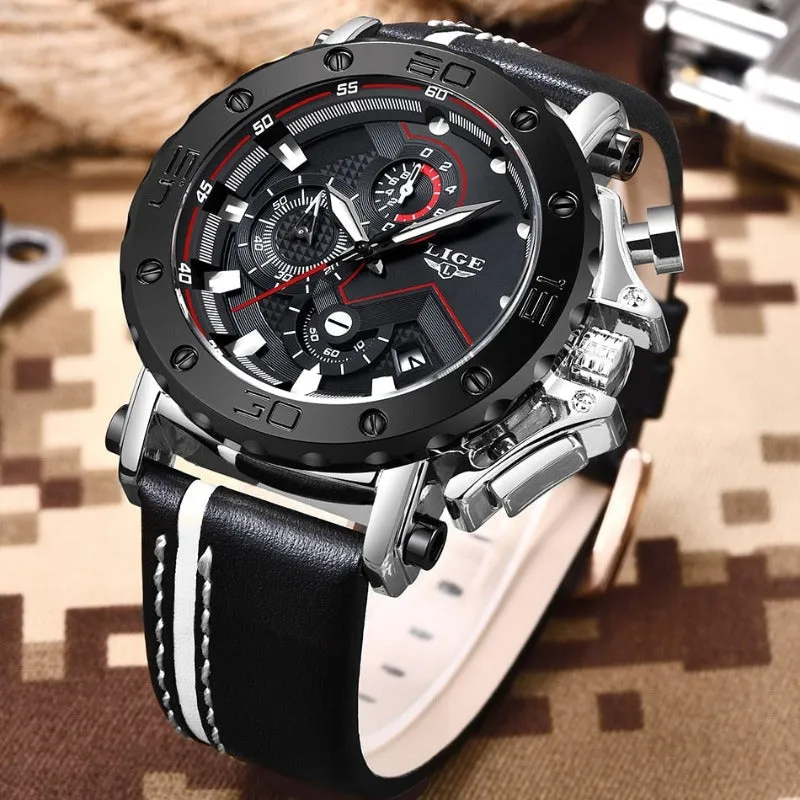 LUXURY MILITARY STEEL QUARTZ WATCH | Robust elegance guaranteed