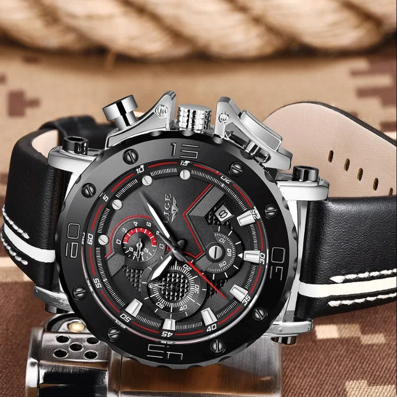 LUXURY MILITARY STEEL QUARTZ WATCH | Robust elegance guaranteed