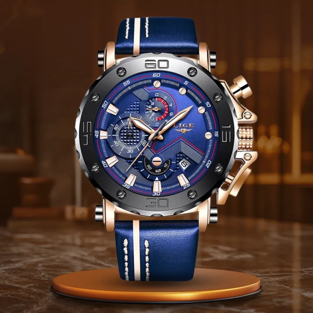 LUXURY MILITARY STEEL QUARTZ WATCH | Robust elegance guaranteed