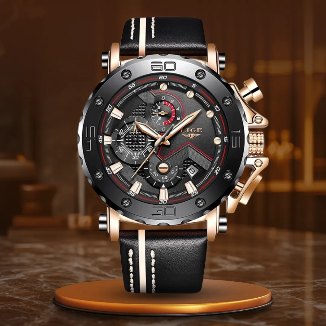 LUXURY MILITARY STEEL QUARTZ WATCH | Robust elegance guaranteed