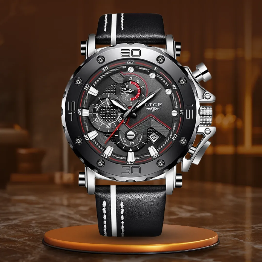 LUXURY MILITARY STEEL QUARTZ WATCH | Robust elegance guaranteed