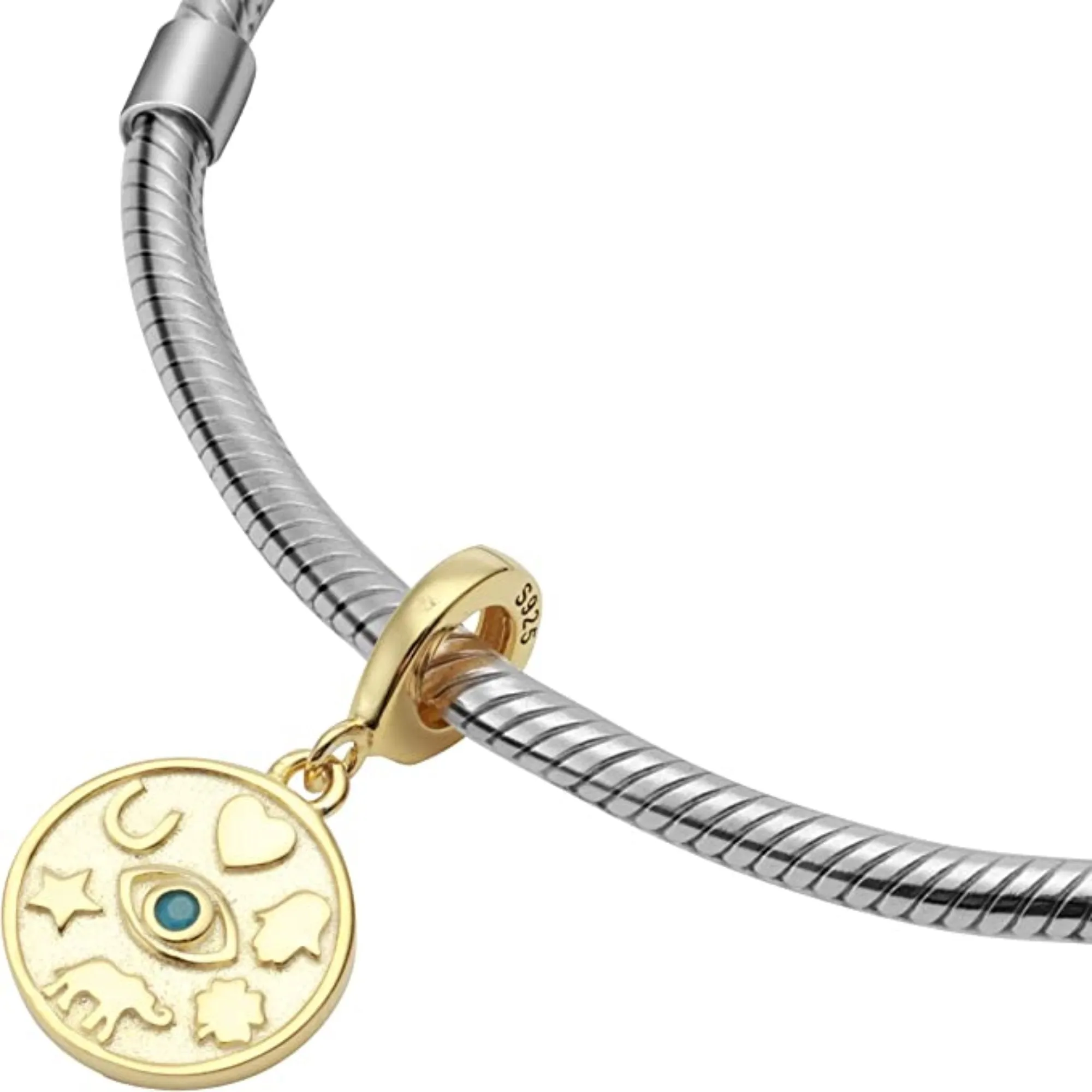 Magical Gold Lucky Amulet Dangle Pendant Bead Charm