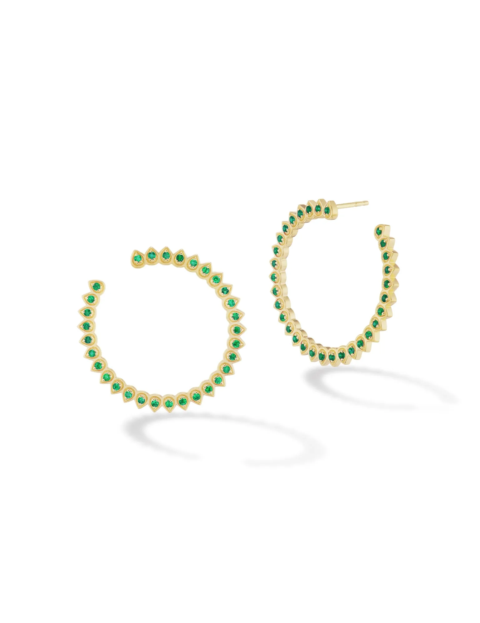 Mandala Petal Crescent Hoops