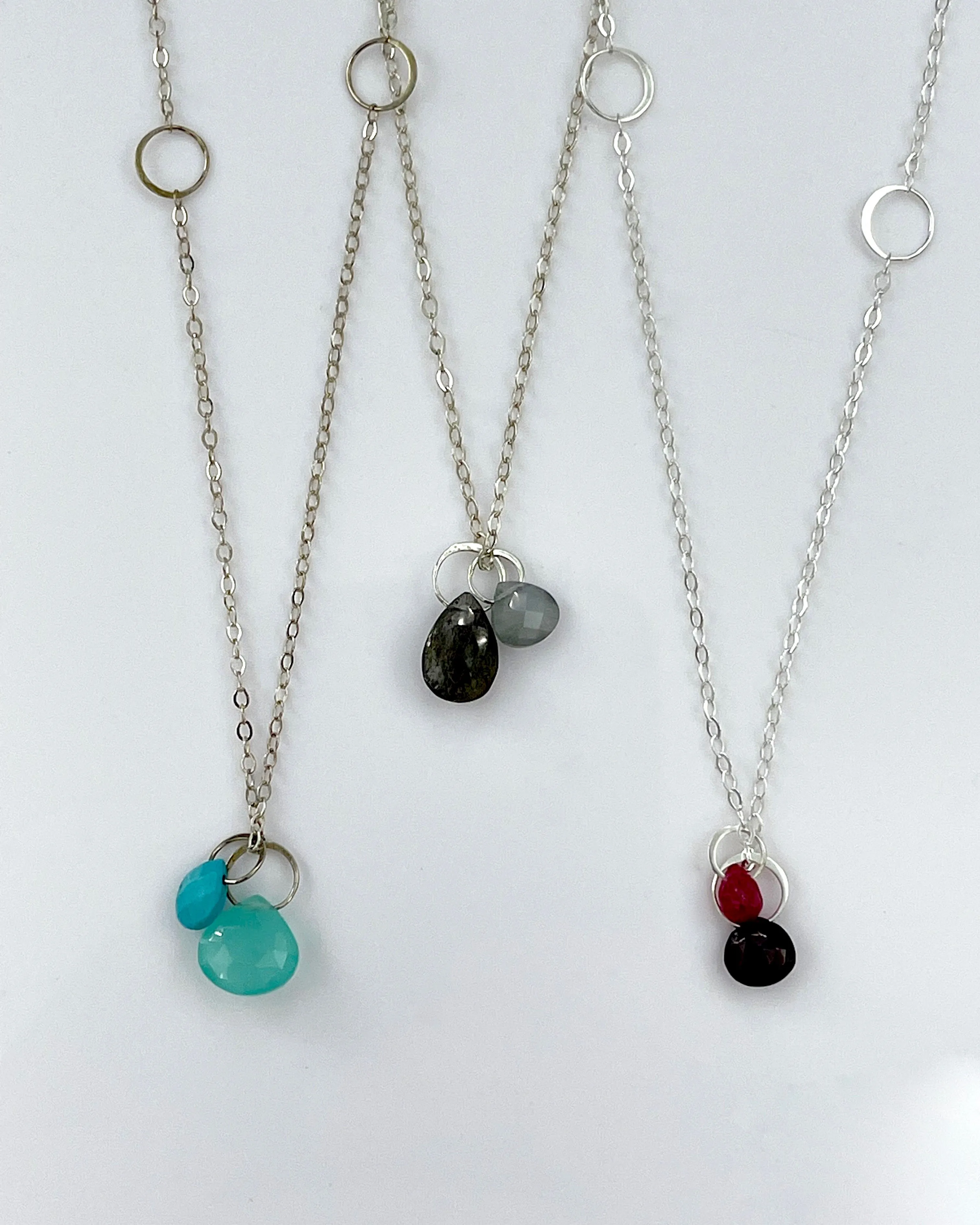 Melissa Joy Manning Two Drop Adjustable Necklaces