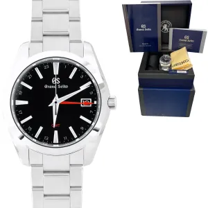Men's BRAND NEW Grand Seiko GS 40mm GMT Stainless Steel Quartz SBGN013 Watch