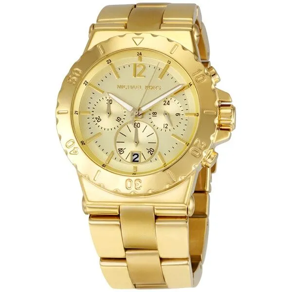 Michael Kors Chronograph Quartz Champagne Dial Ladies Watch MK5313