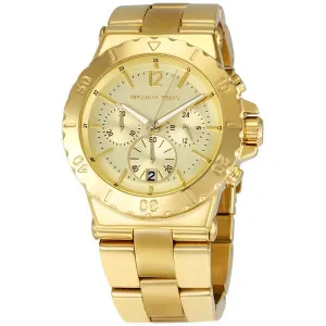 Michael Kors Chronograph Quartz Champagne Dial Ladies Watch MK5313
