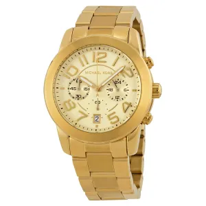 Michael Kors Mercer Chronograph Champagne Dial Ladies Watch MK5726