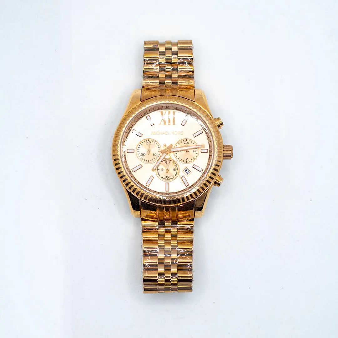 Michael Kors MK8281 Lexington Chronograph Champagne Dial Men's Watch