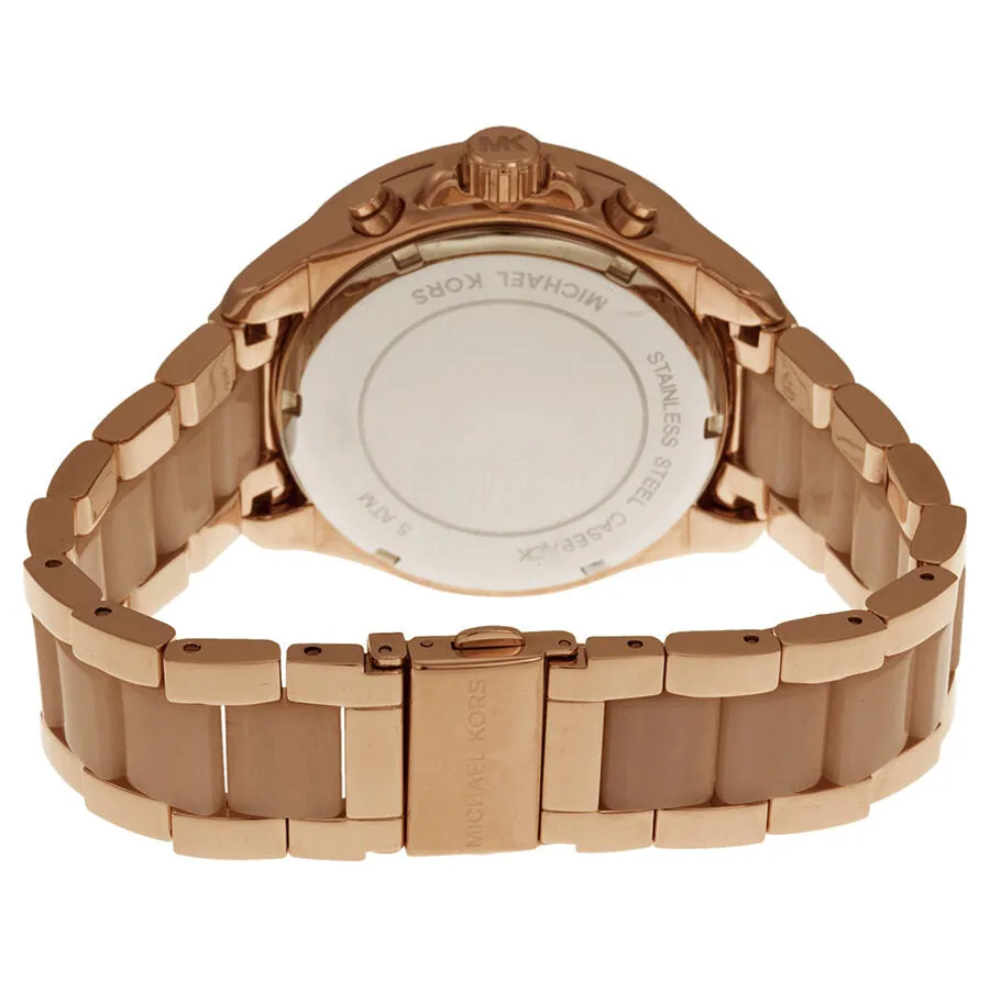 Michael Kors Wren Crystal Pave Dial Chronograph Ladies Watch MK6096 (Defect)