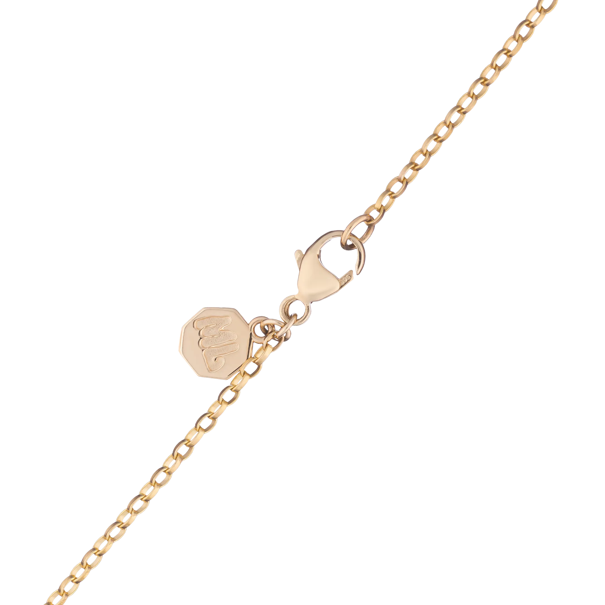 Mini Diamond Halo Porte Bonheur Garnet