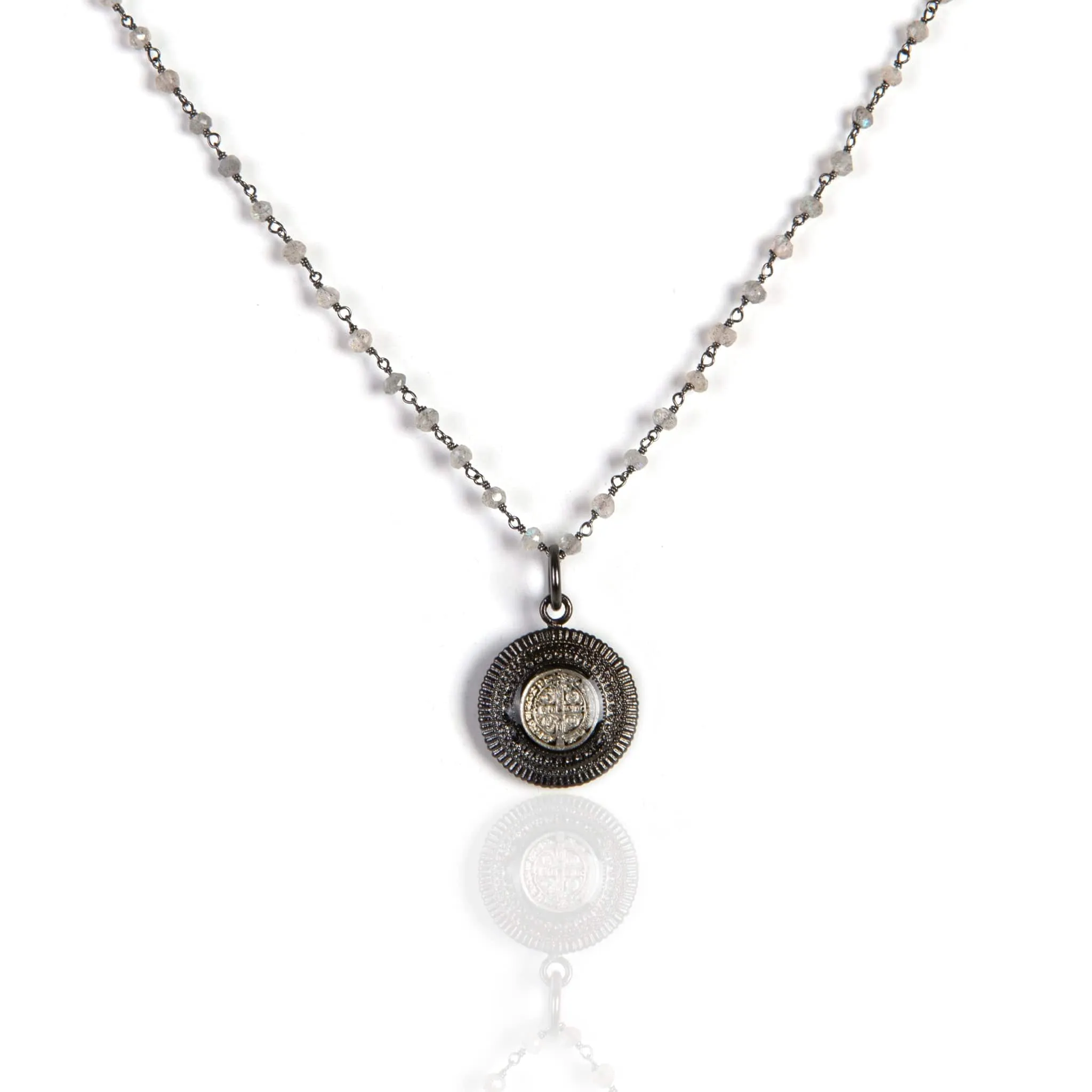 Moneda Choker Necklace Lux Labradorite
