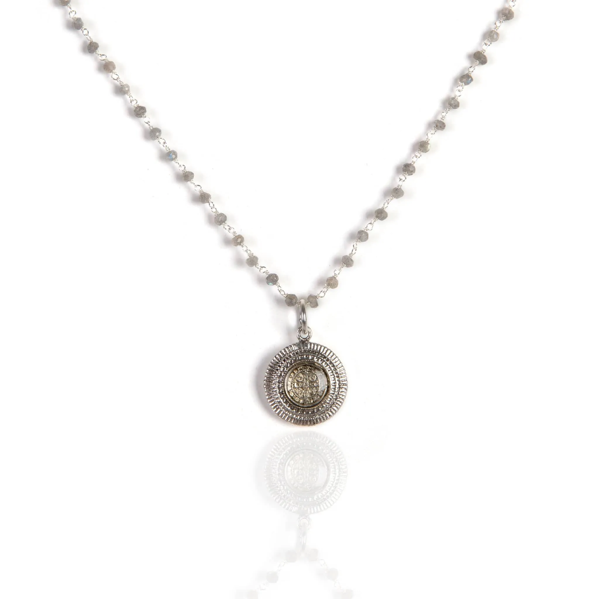 Moneda Choker Necklace Lux Labradorite