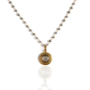 Moneda Choker Necklace Lux Labradorite