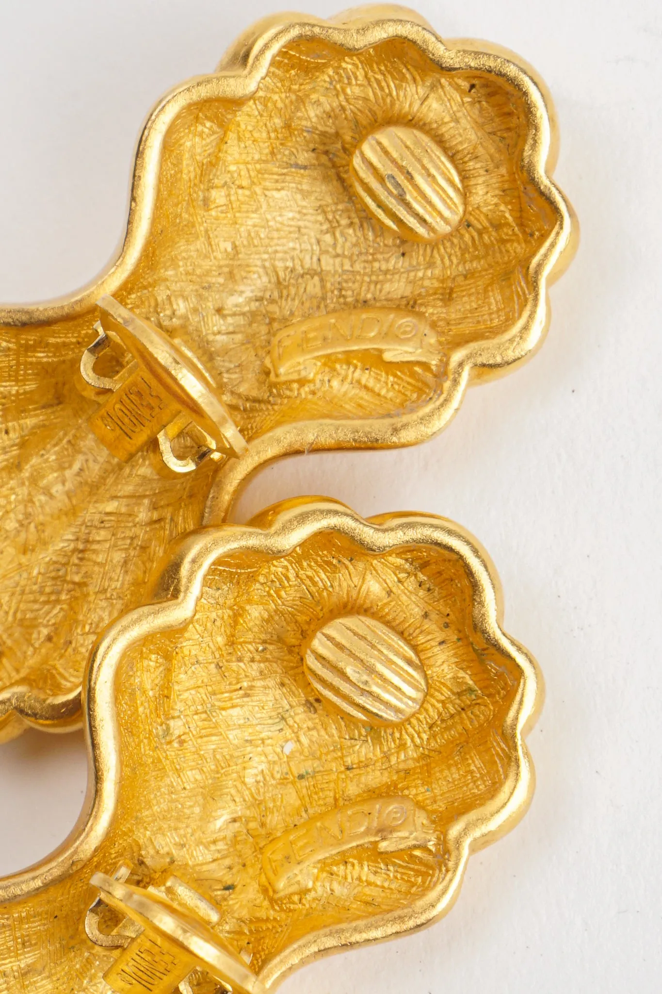 Monogram Fluted Eclair Earrings